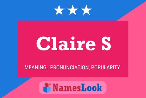 Póster del nombre Claire S