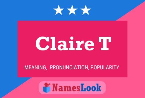 Póster del nombre Claire T