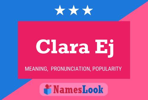 Póster del nombre Clara Ej