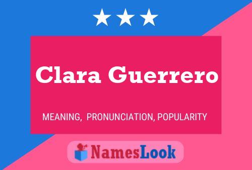 Póster del nombre Clara Guerrero