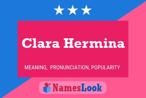 Póster del nombre Clara Hermina