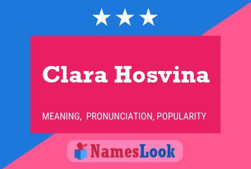 Póster del nombre Clara Hosvina