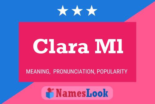 Póster del nombre Clara Ml