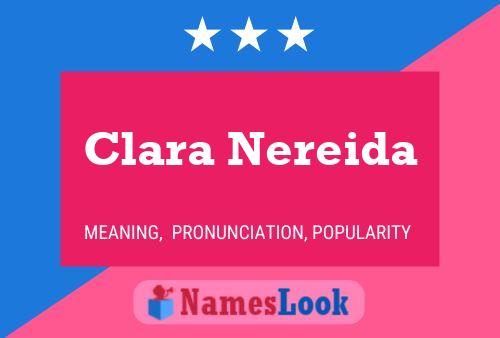 Póster del nombre Clara Nereida