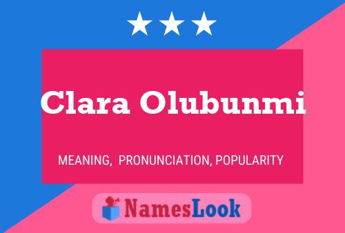 Póster del nombre Clara Olubunmi