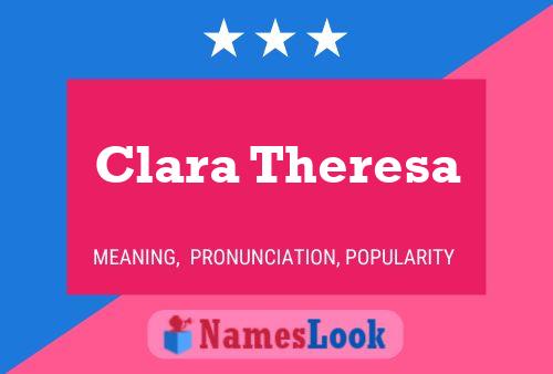 Póster del nombre Clara Theresa