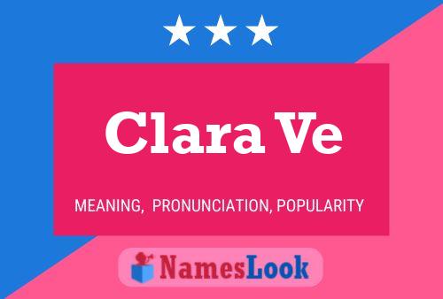 Póster del nombre Clara Ve