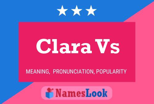 Póster del nombre Clara Vs