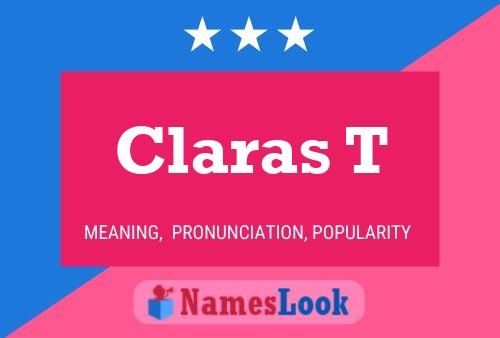 Póster del nombre Claras T