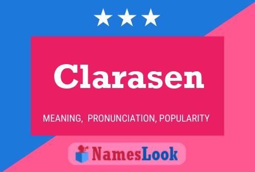 Póster del nombre Clarasen