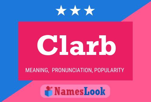 Póster del nombre Clarb