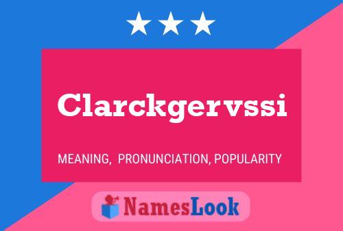 Póster del nombre Clarckgervssi