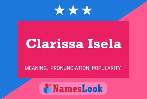 Póster del nombre Clarissa Isela