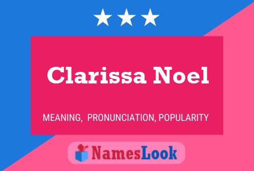 Póster del nombre Clarissa Noel