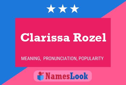 Póster del nombre Clarissa Rozel