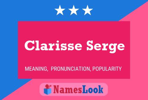 Póster del nombre Clarisse Serge