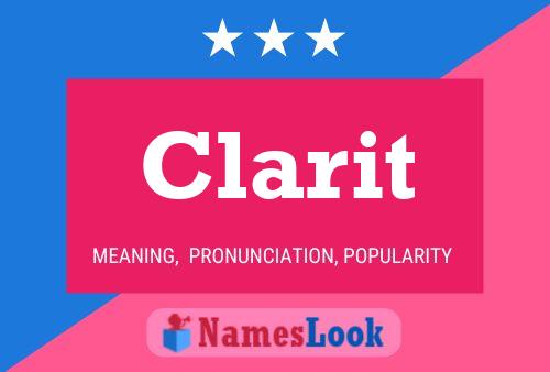 Póster del nombre Clarit