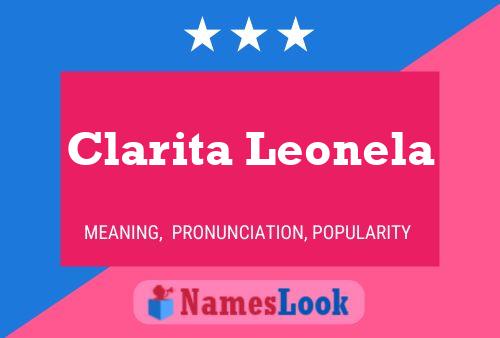 Póster del nombre Clarita Leonela