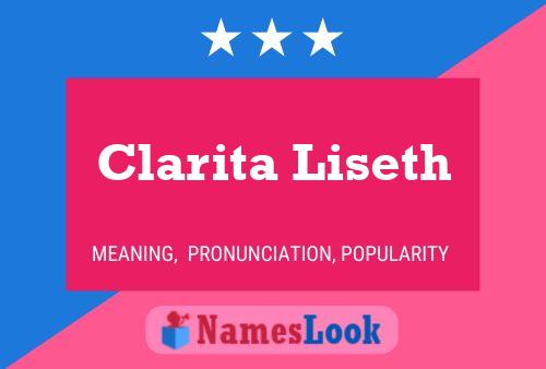 Póster del nombre Clarita Liseth