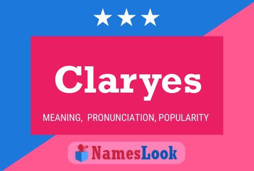 Póster del nombre Claryes