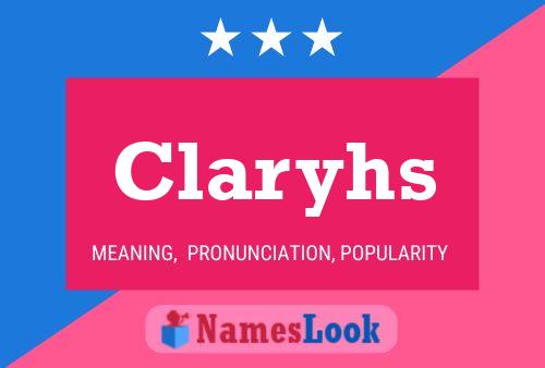 Póster del nombre Claryhs