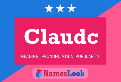 Póster del nombre Claudc