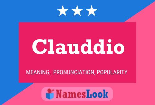 Póster del nombre Clauddio