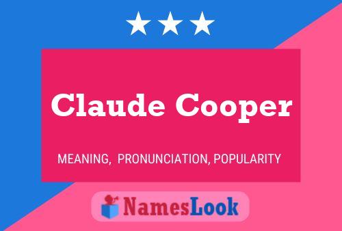 Póster del nombre Claude Cooper