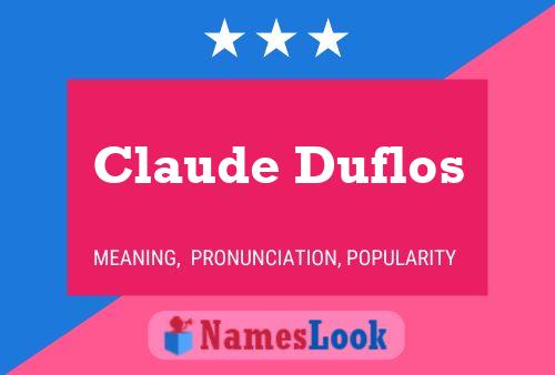 Póster del nombre Claude Duflos