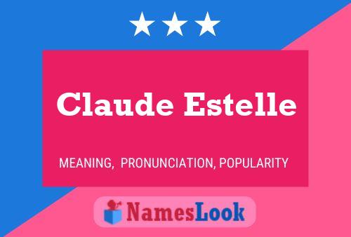 Póster del nombre Claude Estelle