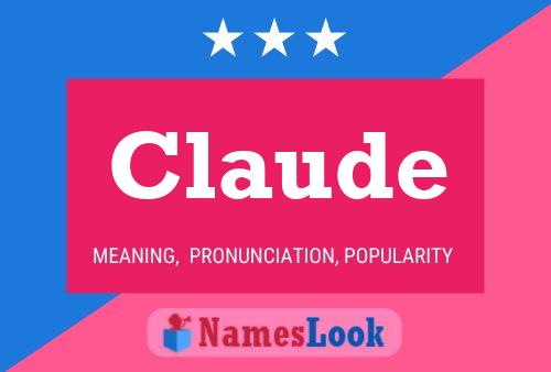 Póster del nombre Claude