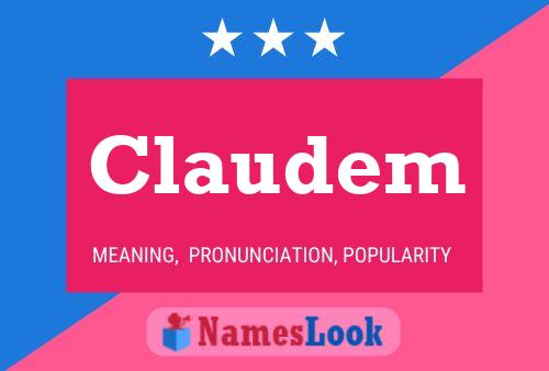 Póster del nombre Claudem