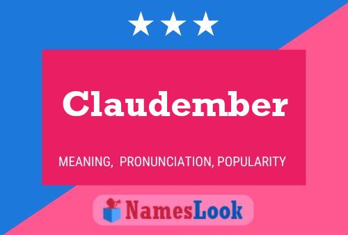 Póster del nombre Claudember