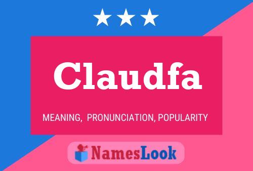 Póster del nombre Claudfa