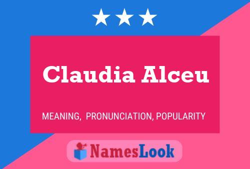 Póster del nombre Claudia Alceu