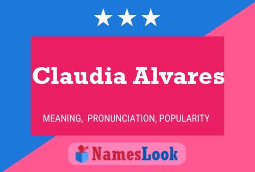 Póster del nombre Claudia Alvares