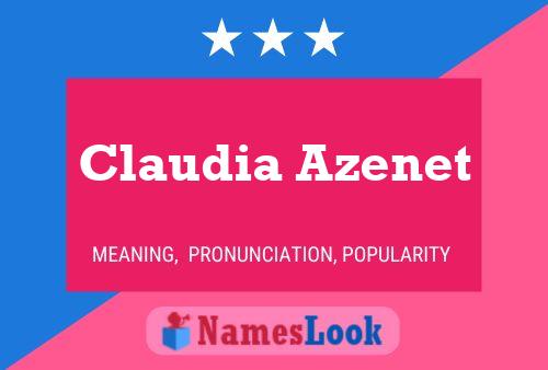 Póster del nombre Claudia Azenet