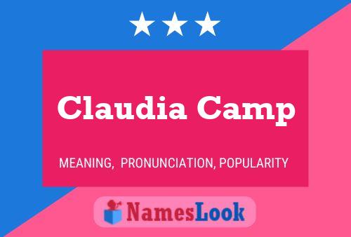 Póster del nombre Claudia Camp