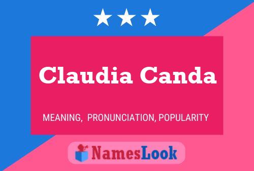 Póster del nombre Claudia Canda