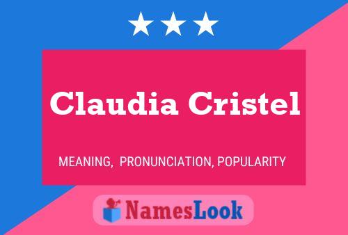 Póster del nombre Claudia Cristel