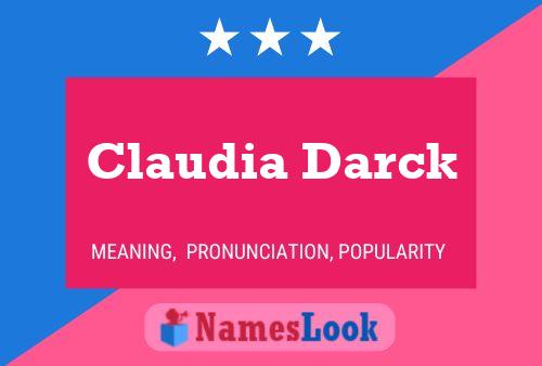 Póster del nombre Claudia Darck