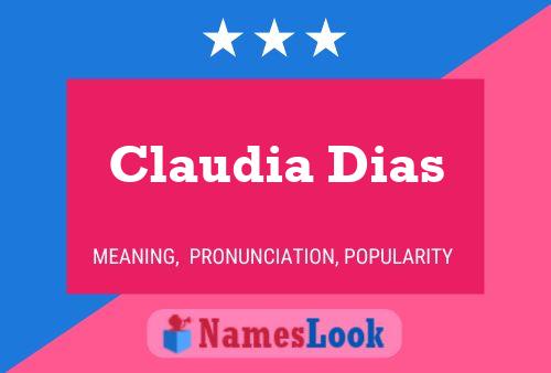 Póster del nombre Claudia Dias