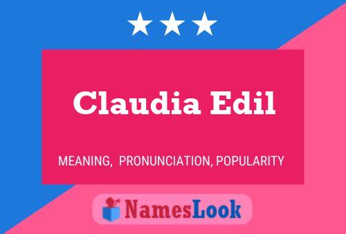 Póster del nombre Claudia Edil