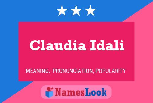 Póster del nombre Claudia Idali