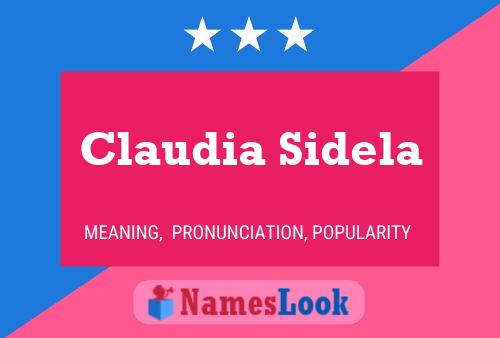 Póster del nombre Claudia Sidela