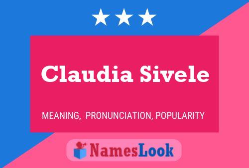 Póster del nombre Claudia Sivele