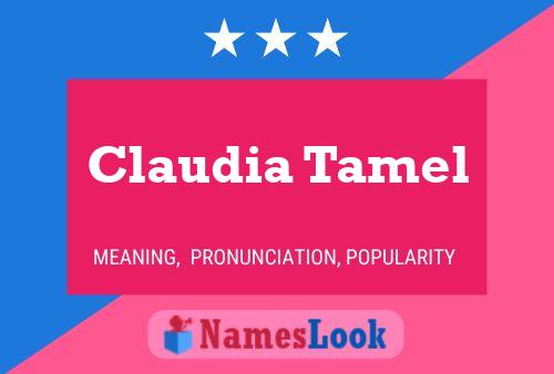 Póster del nombre Claudia Tamel