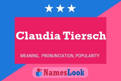 Póster del nombre Claudia Tiersch