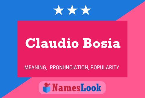 Póster del nombre Claudio Bosia