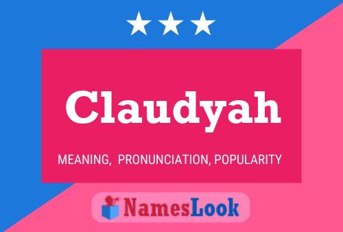 Póster del nombre Claudyah